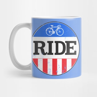 Vintage Ride Bicycle Logo Mug